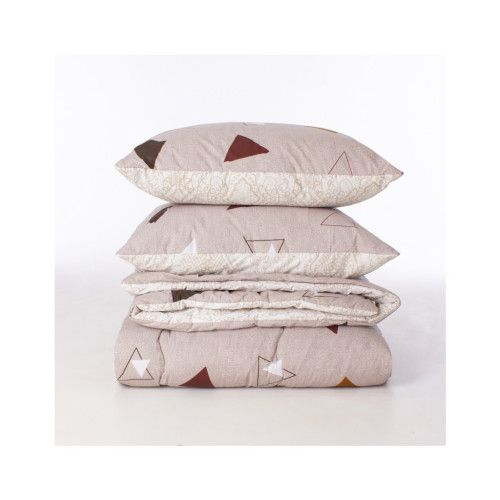 Ковдра MirSon Набір антиалергенний BamBoo Зима №3035 Color Fun Line Geometry +2 подушки середні 220х240+2х50х (2200004839424) – MirSon (вид 3)