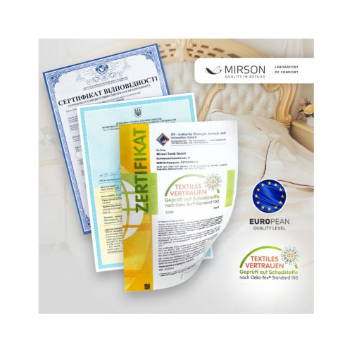 Ковдра MirSon Набір Tencel Зима №3070 Color Fun Line Geometry (ковдра + подушка середня) 155х215+50х70 (2200004847986) – MirSon (вид 4)