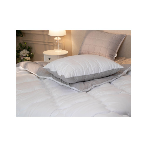 Ковдра Руно 140х205 + подушка 50х70 (1шт.) (924.52_Grey White) – Руно (вид 2)