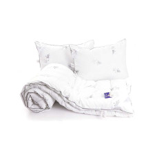 Одеяло Руно набор Одеяло зима из искусственного лебединого пуха Silver Swan 200х220 см с двумя подушками 50х (925.52_Silver Swan)