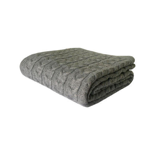 Плед Прованс Глорія 190х220 коси Сірий (21227) – Прованс