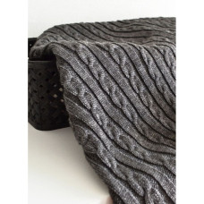 Плед Прованс Soft косы Графит 140x180 см (12251)