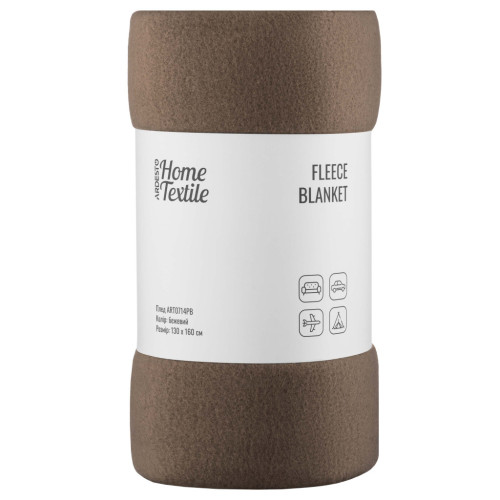 Плед Ardesto Fleece 100% полиэстер 130x160см бежевый (ART0714PB) – Ardesto