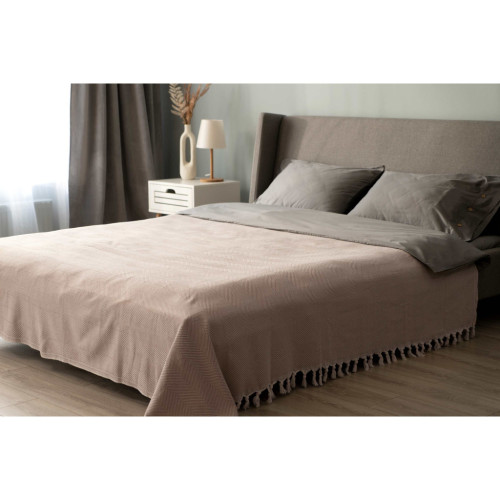 Плед Ardesto Summer 100% хлопок, бежевый 140х190 см (ART0915SE) – Ardesto (вид 1)