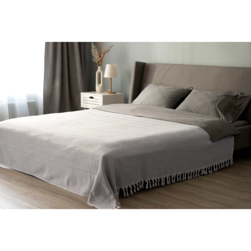 Плед Ardesto Summer 100% хлопок серый 140х190 см (ART0915SG) – Ardesto (вид 1)