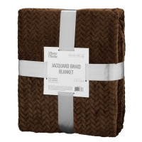 Плед Ardesto Jacquard Braid 200х220см, 100% поліестер, коричневий (ART0206JB)