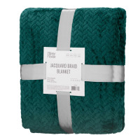Плед Ardesto Jacquard Braid 200х220см, 100% поліестер, смарагдовий (ART0208JB)