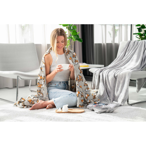 Плед Ardesto Flannel корги, 160х200 см (ART0109PB) – Ardesto (вид 2)