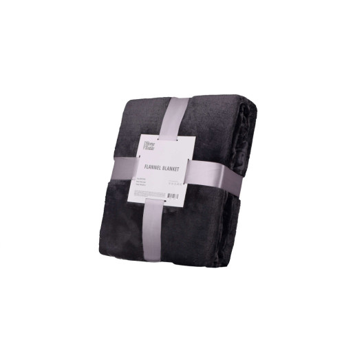 Плед Ardesto Flannel темно-сірий, 160х200 см (ART0210SB) – Ardesto