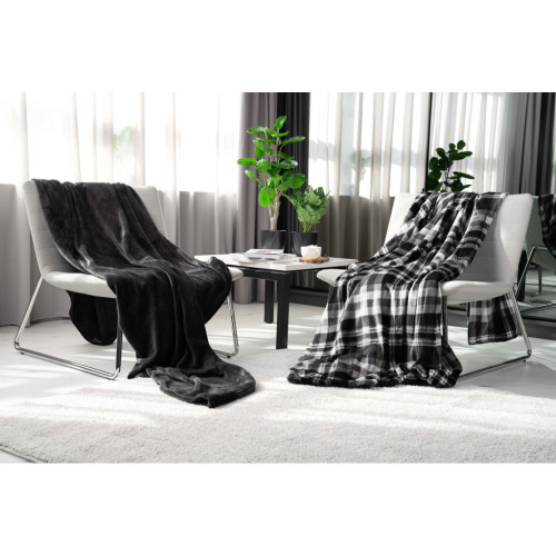 Плед Ardesto Flannel темно-сірий, 160х200 см (ART0210SB) – Ardesto (вид 1)