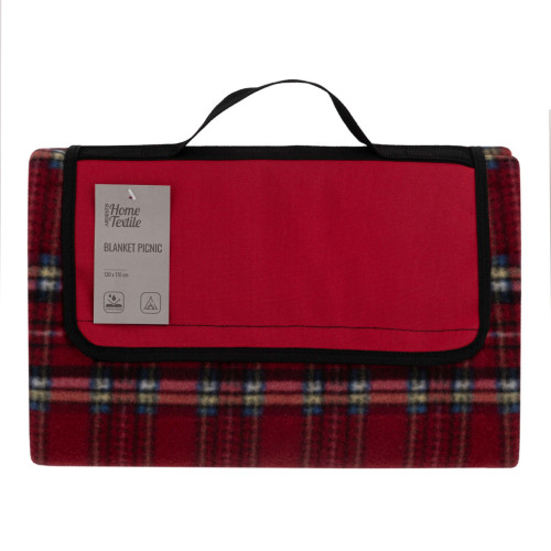 Плед Ardesto Picnic 130х170см, 100% полиэстер, клетка красная (ART0916RC) – Ardesto