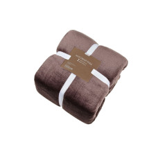 Плед Home Line флисовый темный шоколад 150х195 см (183200)