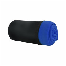 Плед Bergamo флисовый Warm в чехле 150 х 180 см Темно-синий (202311pl-44)