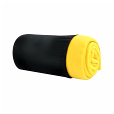 Плед Bergamo флисовый Warm в чехле 150 х 180 см Желтый (202311pl-05)