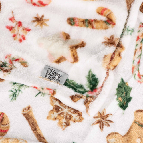 Плед Ardesto Flannel 100% поліестер, імбирні пряники 160х200 см (ART0118PB) – Ardesto (вид 2)