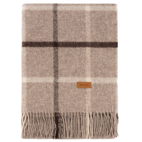 Плед Ardesto Leonardo Alpina 100% вовна, бежевий 140x200 см (ART0702LM) – Ardesto (вид 2)