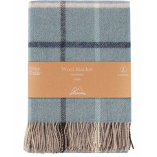 Плед Ardesto Leonardo Alpina 100% вовна, блакитний 140x200 см (ART0704LM)