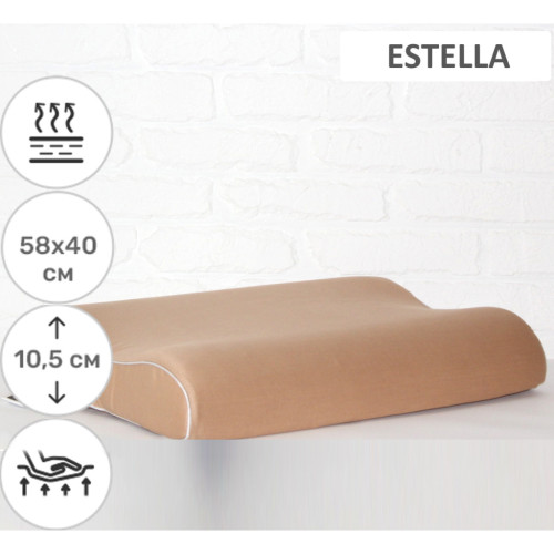 Подушка MirSon ортопедична 6014 Delicate satin Estella 58х40х10.5 (2200003261141) – MirSon (вид 1)