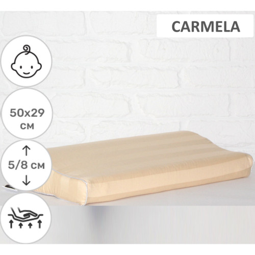 Подушка MirSon ортопедична 6107 Noble stripe Carmela Kiddy Girl 50х29х5/8 (2200003262612) – MirSon (вид 1)