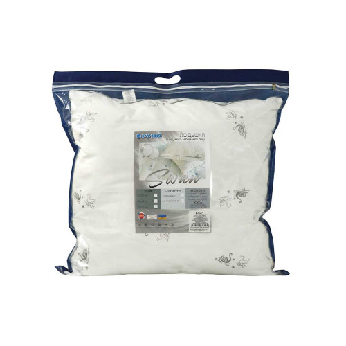 Подушка Руно зі штучного лебединого пуху Silver Swan 70х70 см (313.52_Silver Swan) – Руно (вид 3)