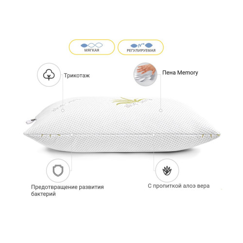 Подушка MirSon Memory №739 Dorotea Memory м'яка 60х60 см (2200001489547) – MirSon (вид 2)