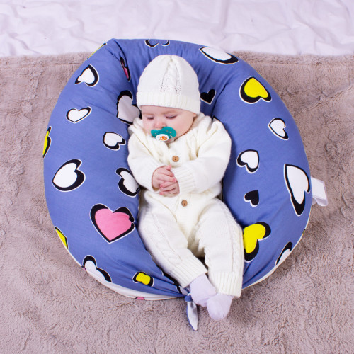 Подушка MirSon для вагітних та годування №8320 Print Line 17-0143 Mayya Бязь 30х170х20 см (2200006200451) – MirSon