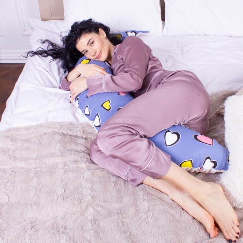 Подушка MirSon для вагітних та годування №8320 Print Line 17-0143 Mayya Бязь 30х170х20 см (2200006200451) – MirSon (вид 4)