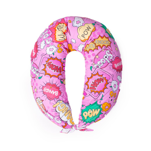 Подушка MirSon для вагітних та годування №8324 Print Line 17-0512 Bombs pink Бязь 30х170х20 см (2200006200499) – MirSon (вид 1)