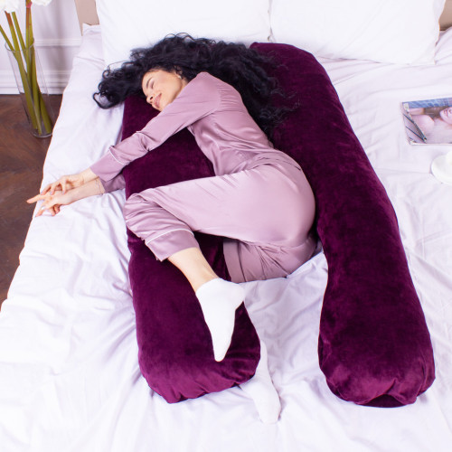 Подушка MirSon Подушка для беременных и отдыха U-образная 8021 Velvet Line " (2200006178538) – MirSon