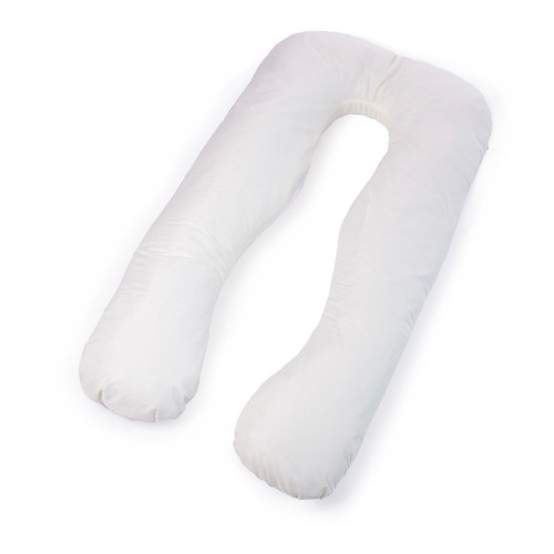 Подушка MirSon для вагітних та відпочинку Eco Line №8033 U-подібна White-Creamy (2200006185086) – MirSon
