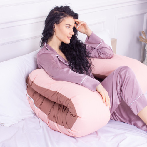 Подушка MirSon для вагітних і відпочинку Naturale Line №8002 U-подібна Riccarda (2200006178125) – MirSon (вид 4)