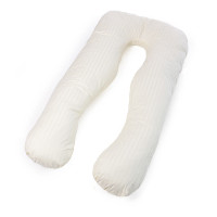 Подушка MirSon для беременных и отдыха Satin Stripe №8025 U-образная Soft Yellow (2200006178637)