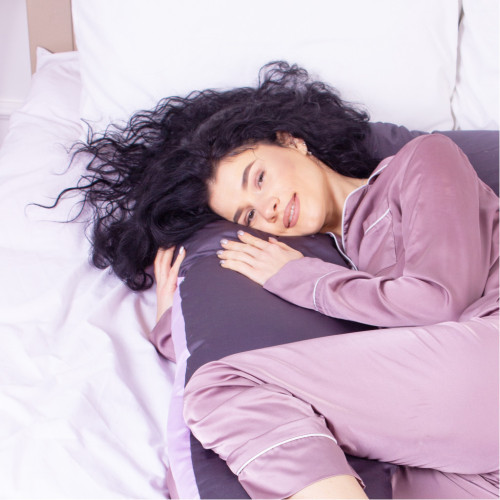 Подушка MirSon для вагітних і відпочинку Delicate Satin №8030 U-подібна Lupine (2200006178682) – MirSon (вид 2)
