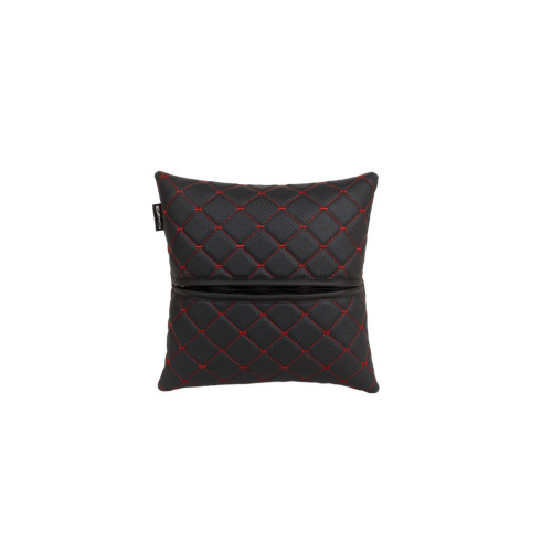Подушка EVAtech ECO 30x30 см чорна з червоною ниткою (SPSCSBR) – EVAtech (вид 1)