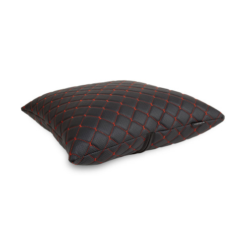 Подушка EVAtech ECO 40x40 см чорна з червоною ниткою (SPBCSBR) – EVAtech (вид 2)