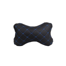 Подушка EVAtech ECO 27х16 см чорна з синьою ниткою (SPCRBL)