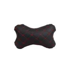 Подушка EVAtech ECO 27х16 см чорна з червоною ниткою (SPCRBR)