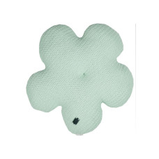 Подушка Прованс в'язана декоративна Квіточка 40 см М'ятна (033717)