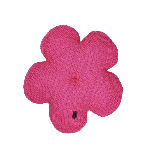 Подушка Прованс в'язана декоративна Квіточка 40 см Фуксія (033714) – Прованс