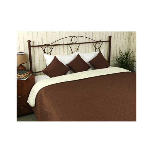 Покривало Руно Двостороннє Барселона шоколадно-молочне 150х212 см (360.52У_Барселона) – Руно