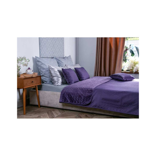 Покривало Руно двостороннє декоративне Velour Violet 150х220 см (360.55_Violet) – Руно (вид 4)