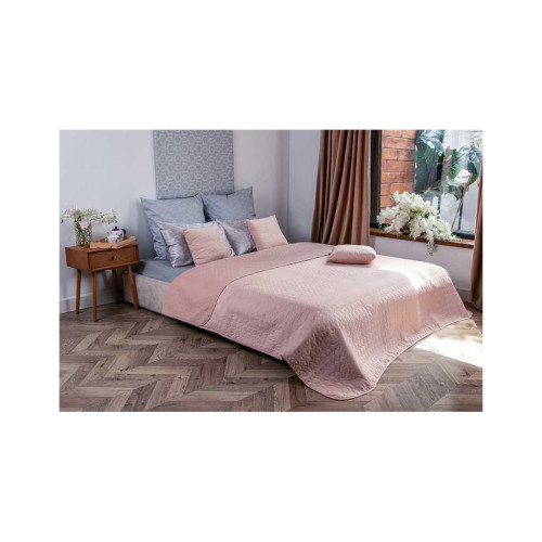 Покривало Руно двостороннє декоративне Velour Apricot 180х220 см (340.55_Apricot) – Руно (вид 4)