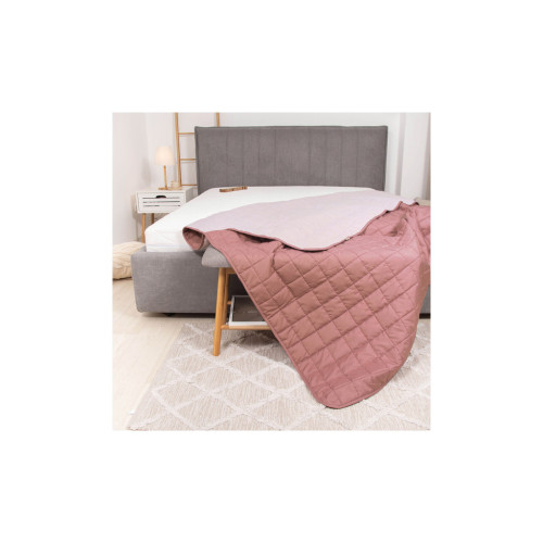 Покривало Viluta стьобане двустороннє Дует Рожевий кварц 140х210 (duet_rkvarc_210x140) – Viluta (вид 1)