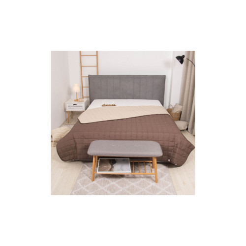 Покривало Viluta стьобане двустороннє Дует Шоколадно-ванільний 140х210 (дует Шоколадно-Ванільний 210*140) – Viluta