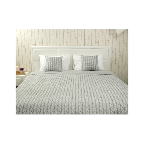 Покривало Руно декоративне Grey Braid 150х212 см (Р360.52_Grey Braid) – Руно (вид 1)