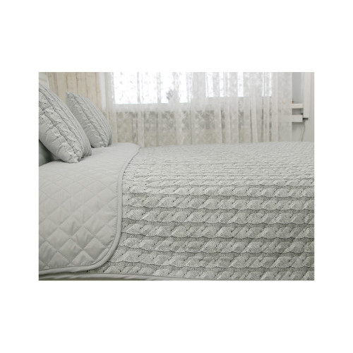 Покривало Руно декоративне Grey Braid 150х212 см (Р360.52_Grey Braid) – Руно (вид 2)