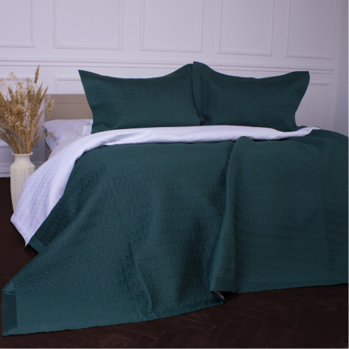 Покривало MirSon набір Imperial Green Line покривало 220х240 см + наволочки 50х70 см х 2 шт (2200007177981) – MirSon (вид 2)
