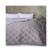 Покривало MirSon №5051 Velor charm Light gray 180х210 см (2200008376840) – MirSon