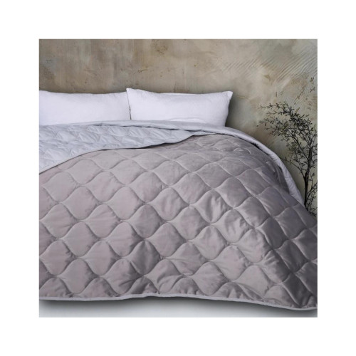 Покрывало MirSon №5051 Velor charm Light gray 200х220 см (2200008376857) – MirSon