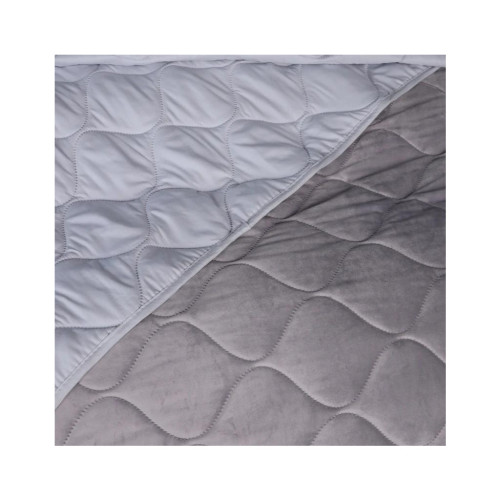 Покрывало MirSon №5051 Velor charm Light gray 200х220 см (2200008376857) – MirSon (вид 2)